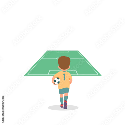 Walking Toward the Dream of Becoming a Football Star