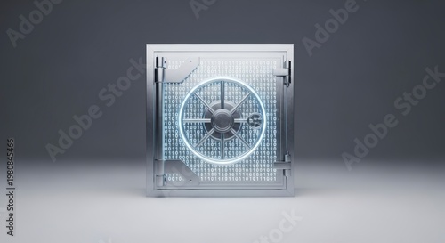 Glass Box with Fan Inside Closeup.