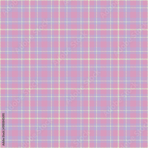 Winter background fabric seamless, jacket plaid vector pattern. Holiday check tartan textile texture in light color.