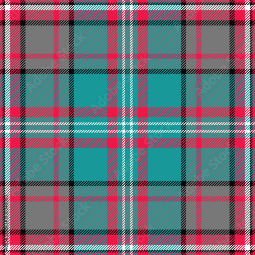 Sensual seamless check texture, chinese new year textile tartan vector. Trend plaid pattern fabric background in aesthetic teal and gray quill colors.