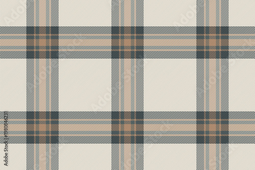 Industry background fabric seamless, idyllic vector check plaid. Machinery texture pattern textile tartan in white and light colors.