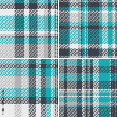 Thanksgiving plaid pattern set optimized for posters. Structured tartan rhythm attracts attention subtly. Vector scalability enables size freedom.
