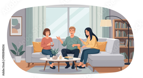 Family therapy session with parents and daughter discussing issues.