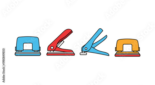 Hole Punch Line art vector modern abstract creative