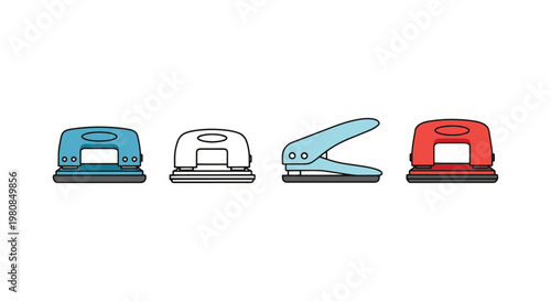 Hole Punch Line art vector creative abstract colorful pattern