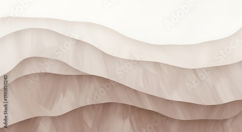 Brown wavy layered abstract background texture.
