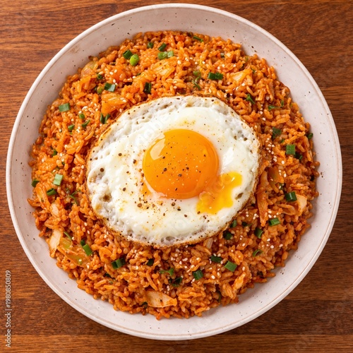 fried rice with fried egg