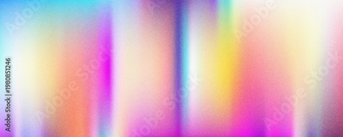 Colorful pink, yellow and turquoise gradient noisy grain background texture