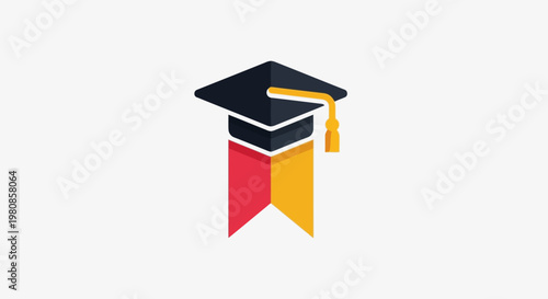 Minimalist Academic Cap Symbolizing Education, Learning, and Higher Education Concepts