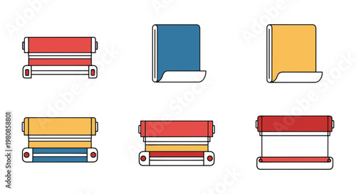 Laminating Sheet Line art modern abstract clean illustration