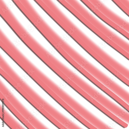 
Seamless Pink Diagonal Stripes Pattern on White Background - Soft Pastel Geometry.