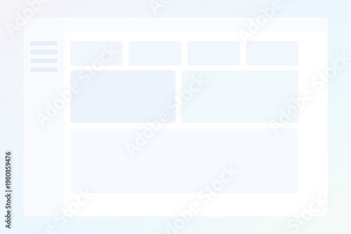 Business SaaS analytics dashboard interface background with complex product panels charts metrics widgets modern admin UI vector template