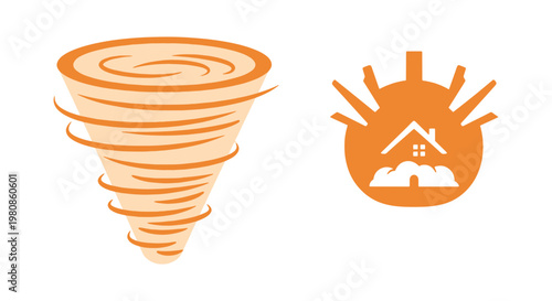 Dry Desert Air Line art vector abstract decorative illustration