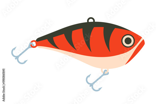 Fishing lure vector. wobbler vector. Fishing bait
