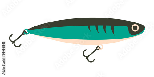Fishing lure vector. wobbler vector. Fishing bait