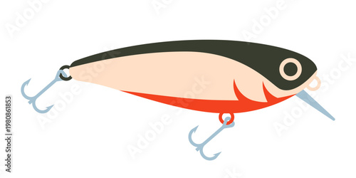 Fishing lure vector. wobbler vector. Fishing bait