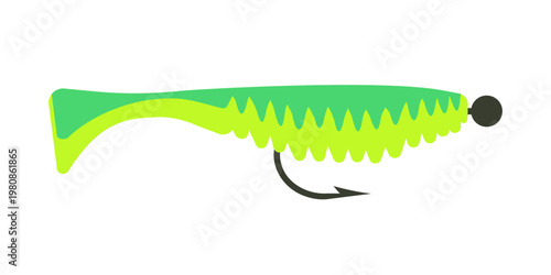 Fishing lure vector. Silicone Fishing bait