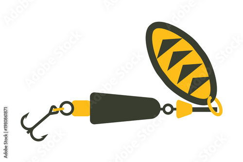 Fishing lure vector. Fishing bait