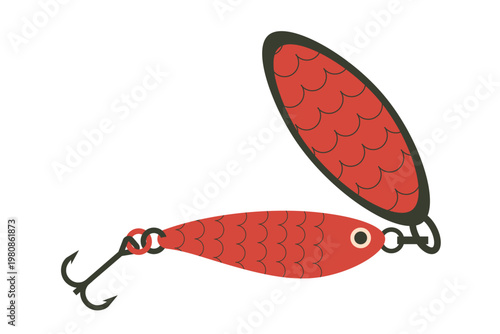 Fishing lure vector. Fishing bait