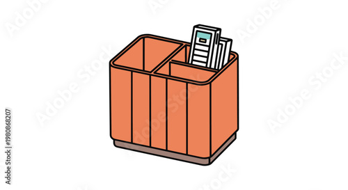 Letter Holder Line art vector abstract modern decorative illustration