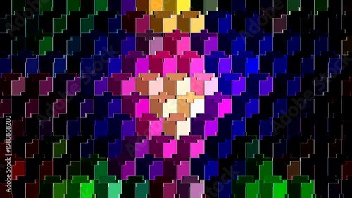 Wallpaper Mural Beautiful colorful abstract video, 4K bright light energy with smooth lines and waves, sparkling light spot effect on black background. Torontodigital.ca