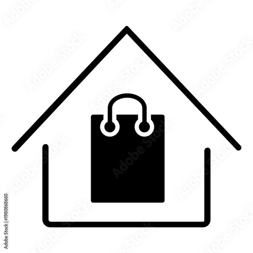 Shopping icon vector. Online shopping Illustration sign. Purchases symbol or logo.