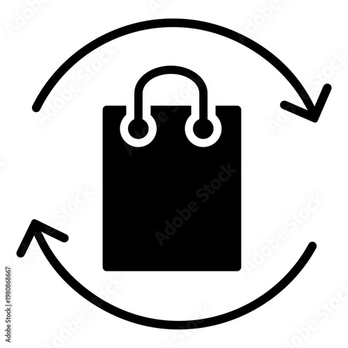 Shopping icon vector. Online shopping Illustration sign. Purchases symbol or logo.