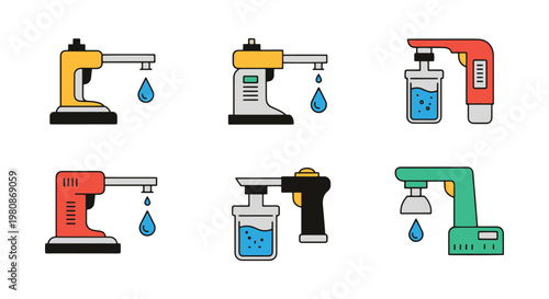 Liquid Handler Line art vector clean pattern abstract