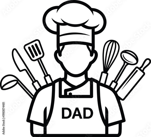Happy fathers day celebrating dad the grill master chef perfect gift ideas