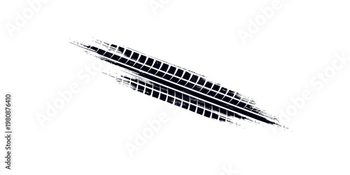 Black tire marks on road, Black rubber tire marks and tread marks, Tire trace track wheels texture and background, Auto tire tread grunge