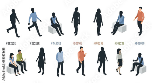 Detailed CAD illustration showcasing a contemporary office space layout, offering versatile furniture arrangements for strategic planning and innovative interior design concepts