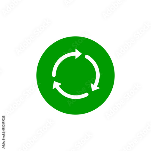 サークル矢印ボタンアイコン – 循環・ループ・サイクル