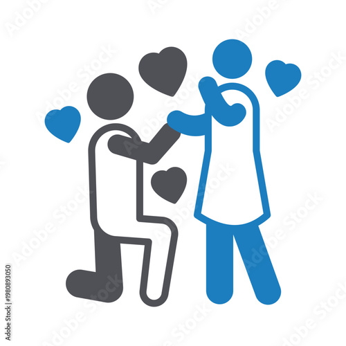  Love Confession Vector icon which can easily modify or edit