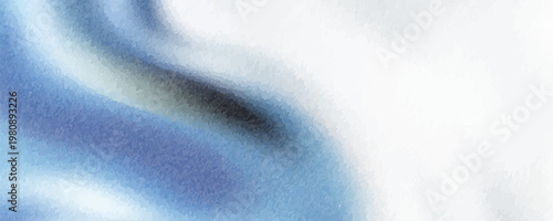 Abstract blue white luxury fabric wave background with copy space. Smooth liquid wave. Elegant shiny silk satin texture.