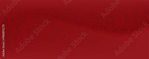 Red diagonal geometric shape with halftone. Modern fiber textured vector eps 10