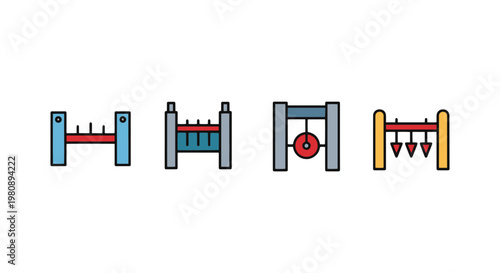 Intake Gate Line art vector modern minimal illustration