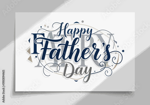 Happy father's day watercolor card a celebration of dad and fatherhood