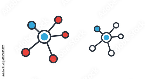 Interstellar Stream Line art abstract modern illustration
