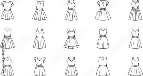 Black and white of women in long dresses and headscarves long sleeves full length