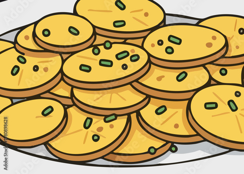 A plate of delicious homemade cookies.