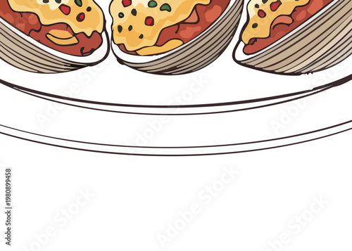 Tasty mini pizzas on a plate.