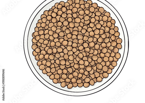 A bowl filled with chickpeas.