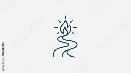 Abstract Concept of Pathway to Enlightenment