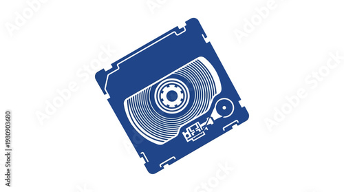Abstract Vector Graphic of Digital Tape Drive