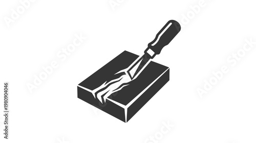 Woodworking Logo Chisel Carving Wood