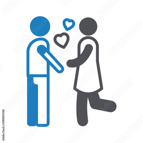 Relationship Vector icon which can easily modify or edit