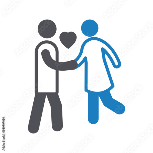 Romantic Gesture Vector icon which can easily modify or edit