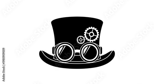 Steampunk Top Hat and Goggles.
