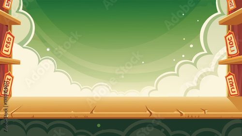 Limited Shelf Scene Vector Illustration of