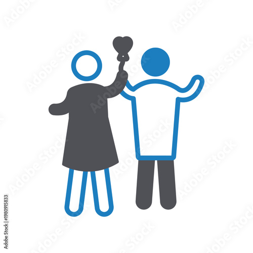 Couple Vector icon which can easily modify or edit